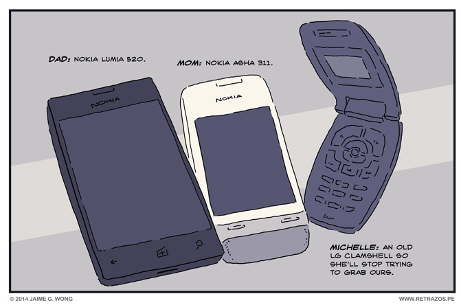 Family cellphones