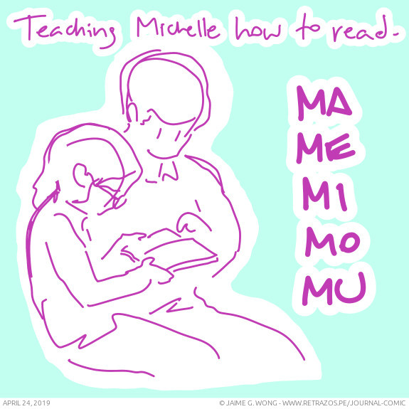 Teaching Michelle how to read